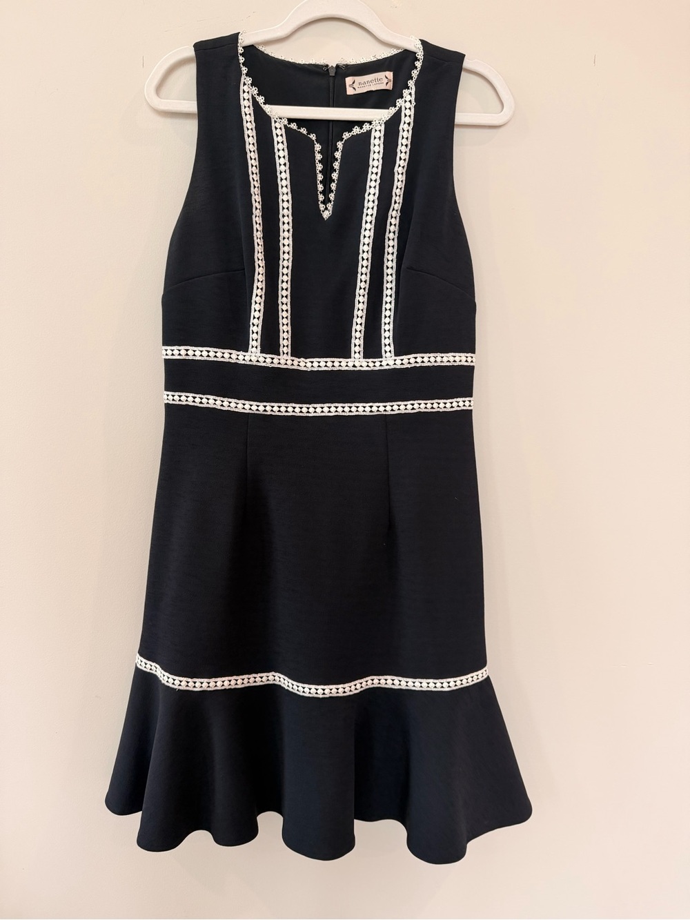 Nanette Lepore Black Dress with White Trim - Kids